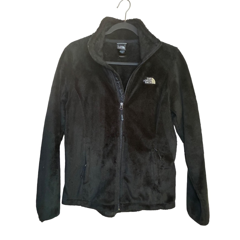 The North Face Osito Full Zip Fleece Jacket Black Womens Small